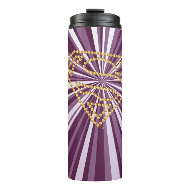 Supergirl Studded S-Shield Thermal Tumbler (Front)