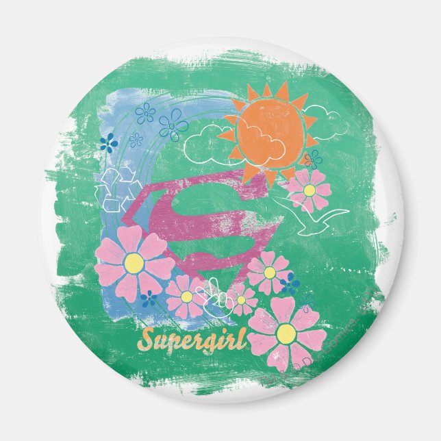 Supergirl Sun and Love Magnet (Front)