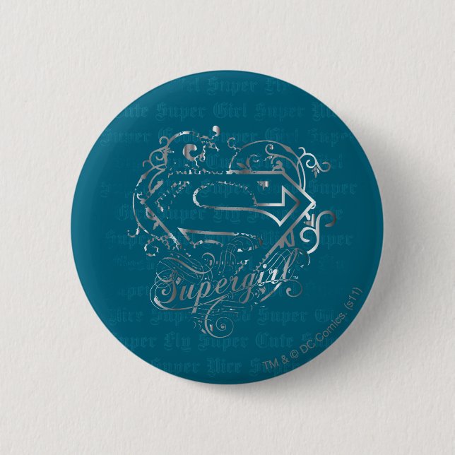 Supergirl Super Fly Super Cute 6 Cm Round Badge (Front)