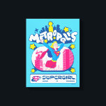 Supergirl Super Pop Woman of Tomorrow Canvas Print<br><div class="desc">Check out this Supergirl super pop graphic featuring Supergirl flying in front of Metropolis!</div>