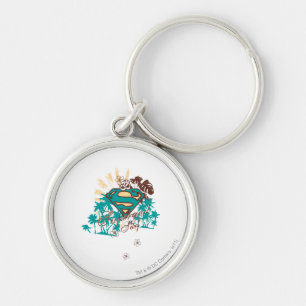 Supergirl Surf Key Ring