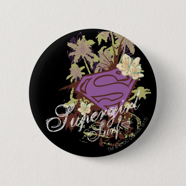 Supergirl Surf Logo 6 Cm Round Badge (Front)