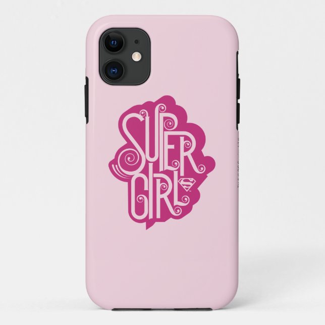 Supergirl Swirl 1 Case-Mate iPhone Case (Back)