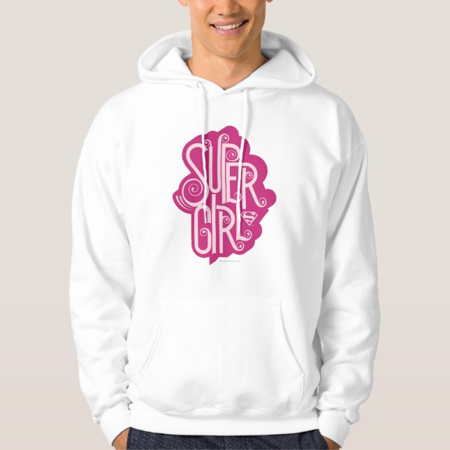 Supergirl Swirl 1 Hoodie (Front)