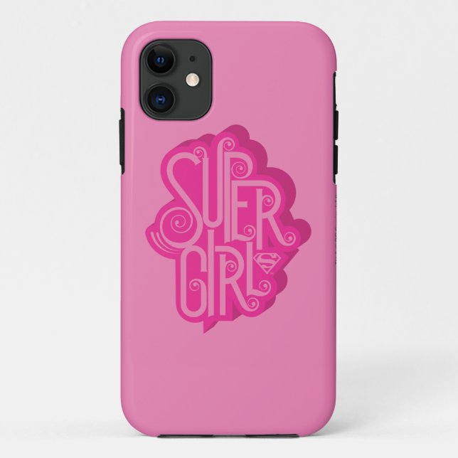 Supergirl Swirl 2 Case-Mate iPhone Case (Back)