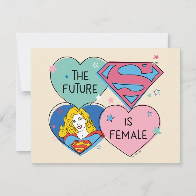 Supergirl "The Future Is Female" Card (Front)