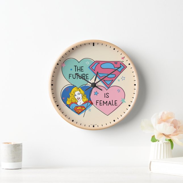 Supergirl "The Future Is Female" Clock (Home)