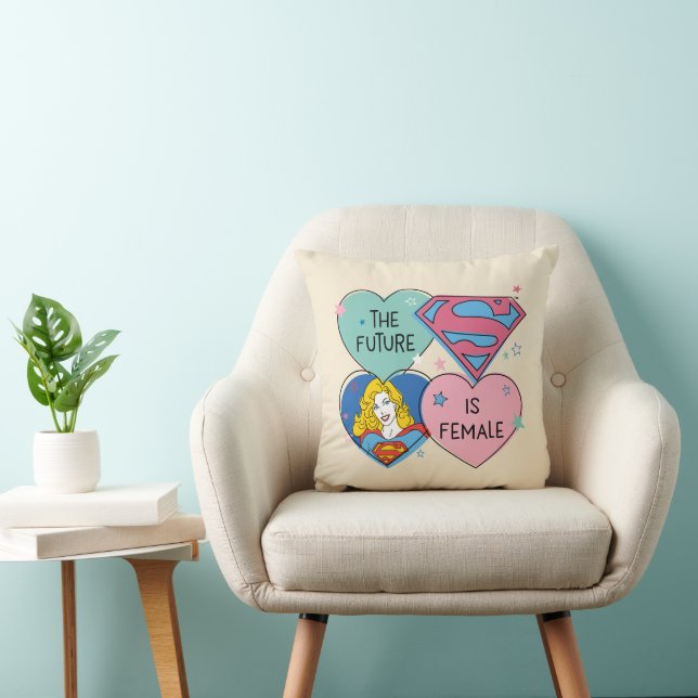 Supergirl "The Future Is Female" Cushion (Chair)