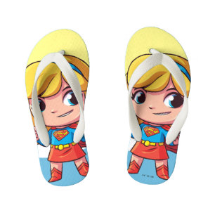 Supergirl "The Future Is Female" Kid's Flip Flops