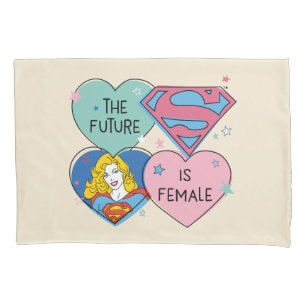 Supergirl "The Future Is Female" Pillowcase