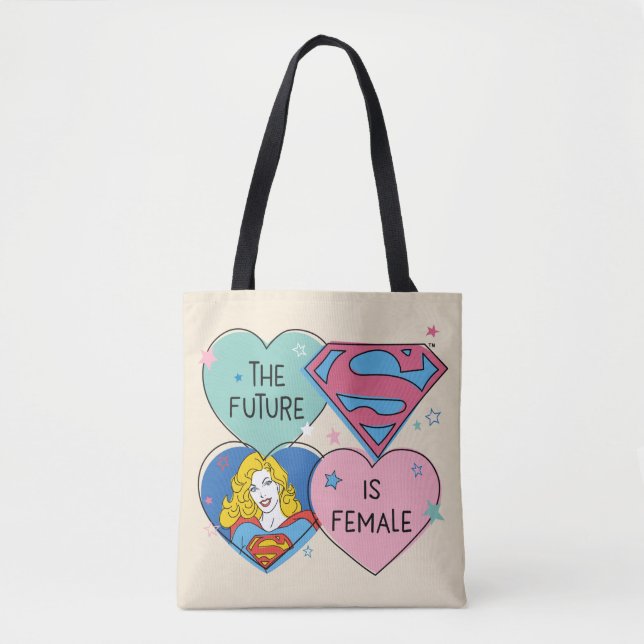 Supergirl "The Future Is Female" Tote Bag (Front)