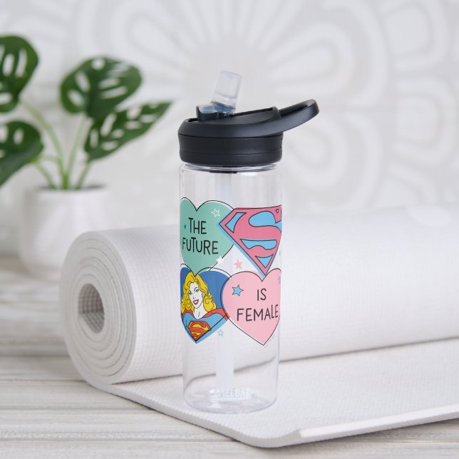 Supergirl "The Future Is Female" Water Bottle (Yoga)