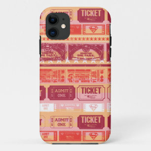 Supergirl Ticket Pattern Orange iPhone 11 Case