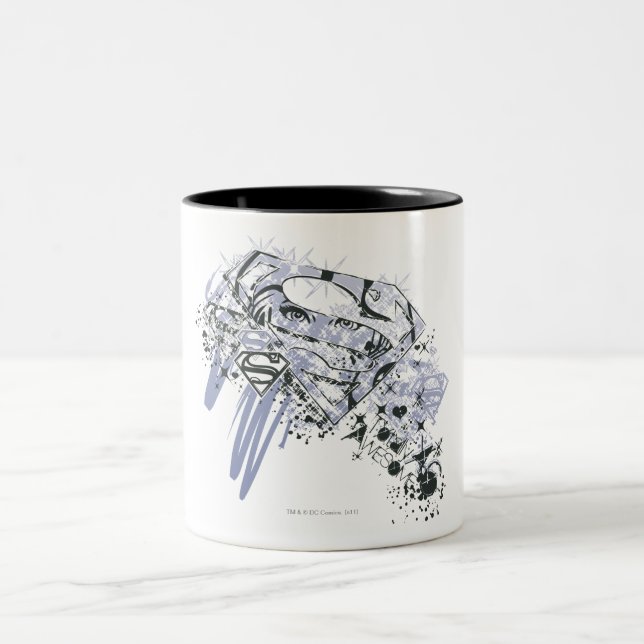 Supergirl Totally Awesome Two-Tone Coffee Mug (Center)