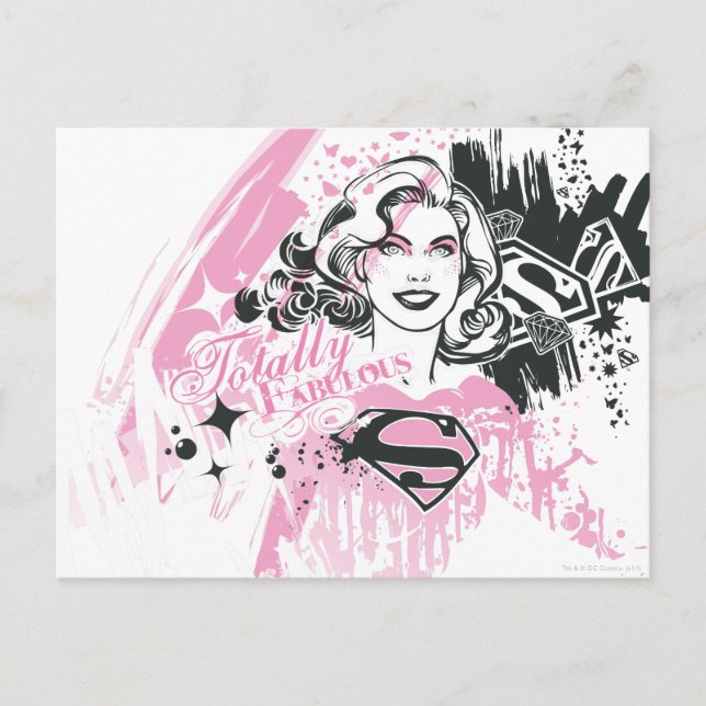 Supergirl Totally Fabulous Postcard (Front)