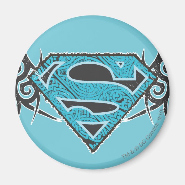 Supergirl Tribal Pattern Logo Magnet (Front)