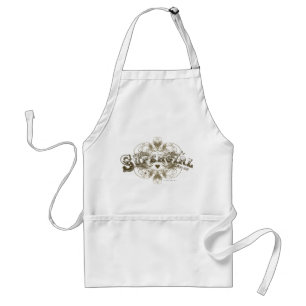 Supergirl What's a Girl to Do Brown Standard Apron