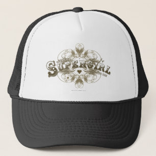 Supergirl What's a Girl to Do Brown Trucker Hat