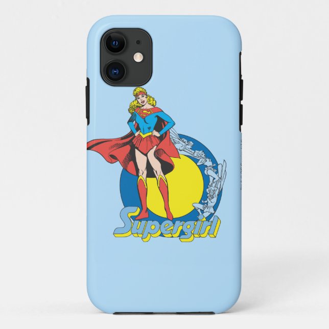 Supergirl with Logo Case-Mate iPhone Case (Back)
