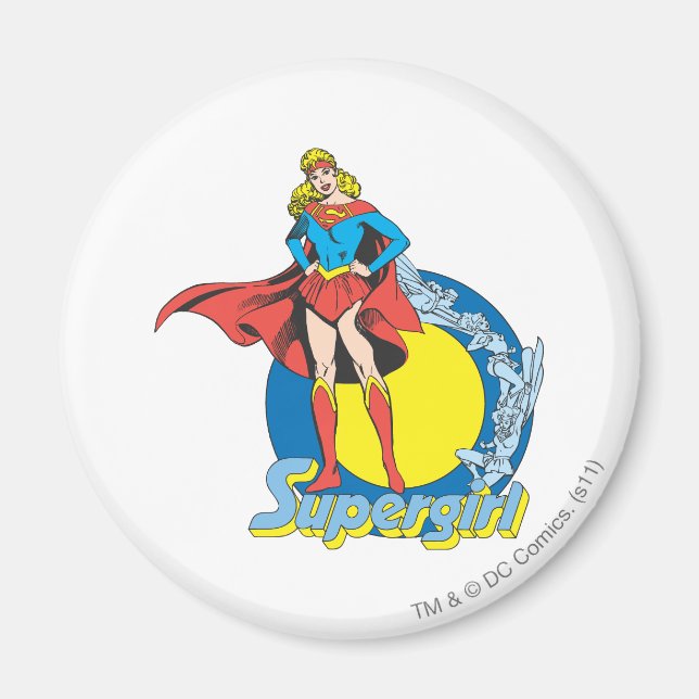 Supergirl with Logo Magnet (Front)