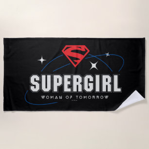 Supergirl Woman of Tomorrow Beach Towel