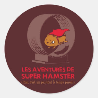 Superhamster Classic Round Sticker