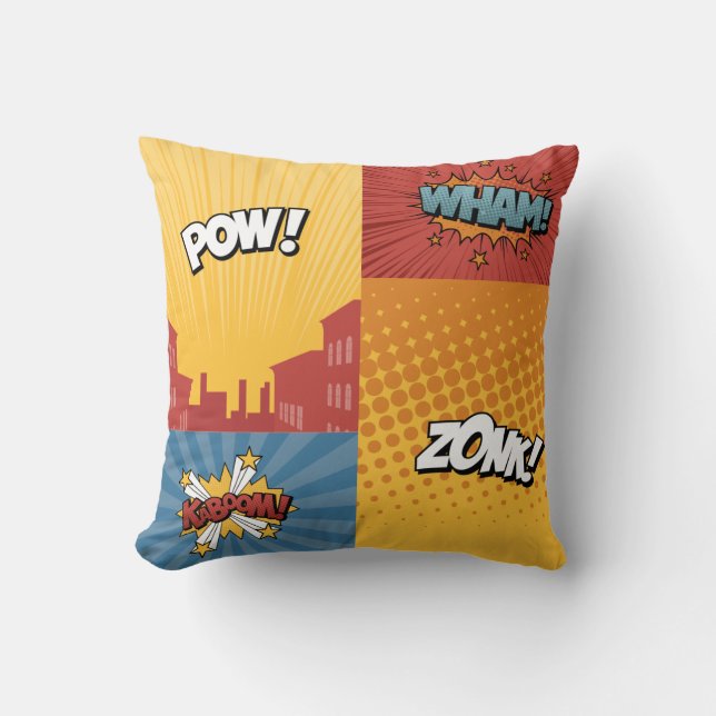 Superhero 4 Square Cushion (Front)