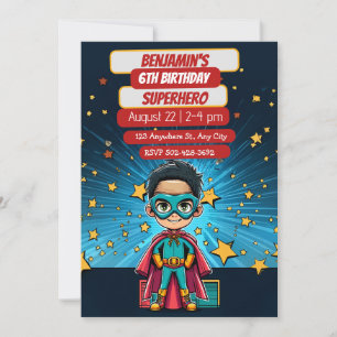 Superhero Adventure Awaits Party  Invitation