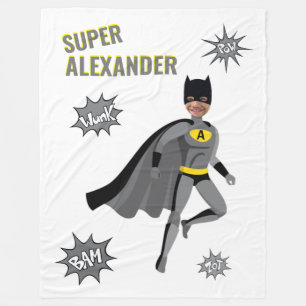 Superhero Amazing Unique Boy Fabulous Birthday Fleece Blanket