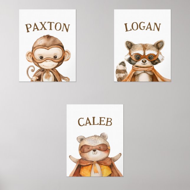 Superhero Animals Custom Kids  (Front)