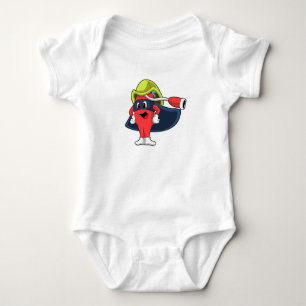 Superhero as Firefighter Baby Bodysuit