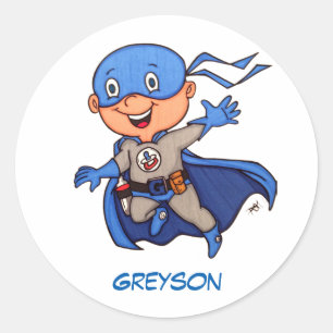 Superhero Baby Stickers