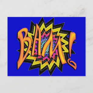 Superhero BAM! Postcard