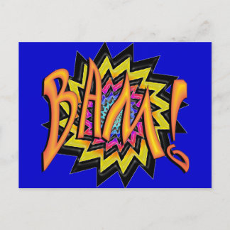 Superhero BAM! Postcard