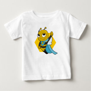 Superhero bee cartoon baby T-Shirt