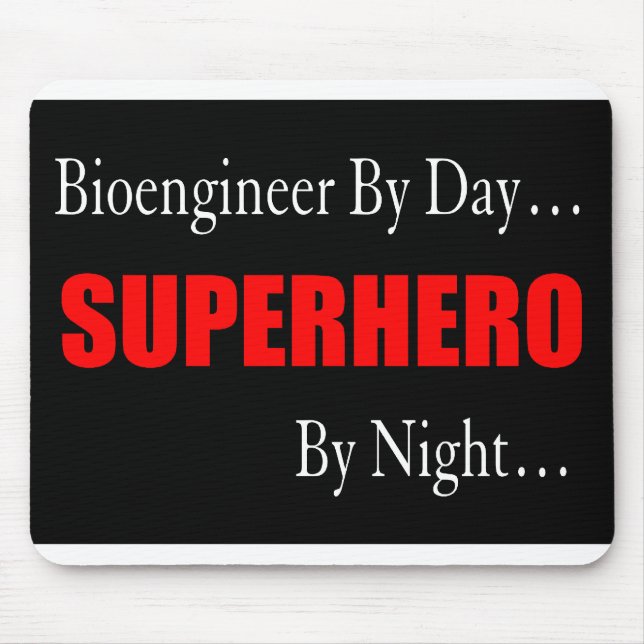 Superhero Bioengineer Mouse Mat (Front)