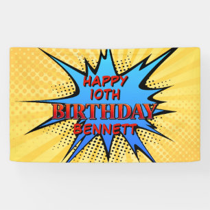 Superhero Birthday Banner