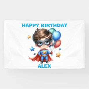 Superhero Birthday Banner   Kids Party Decoration