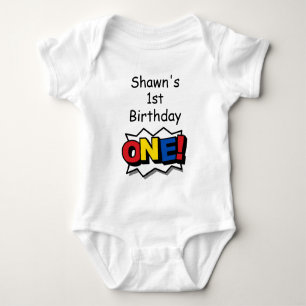Superhero Birthday Party Bodysuit