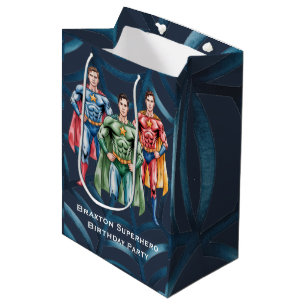 Superhero Birthday Party For Boys  Medium Gift Bag