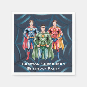 Superhero Birthday Party For Boys Napkin