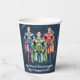Superhero Birthday Party For Boys  Paper Cups
