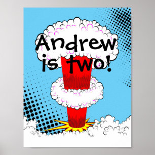 Superhero Birthday Party Sign