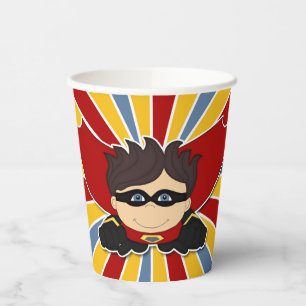 Superhero Birthday Party Themed Boy's Paper Cups