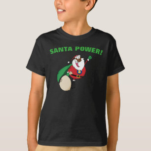 Superhero Black Santa Power Shirt