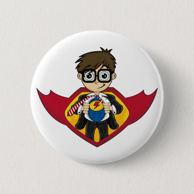 Superhero Boy Badge (Front)