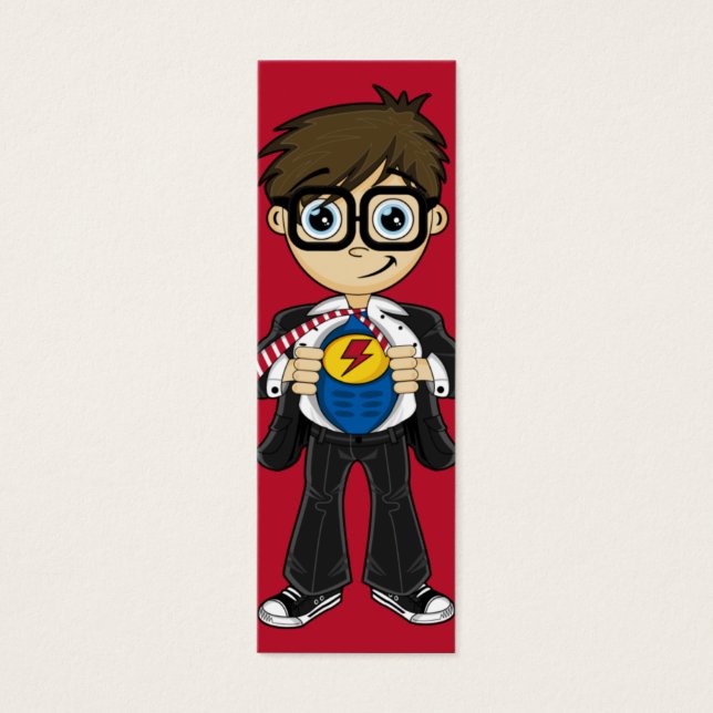 Superhero Boy Bookmark (Front)