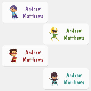 Superhero Boy Custom Personalised Name Clothing