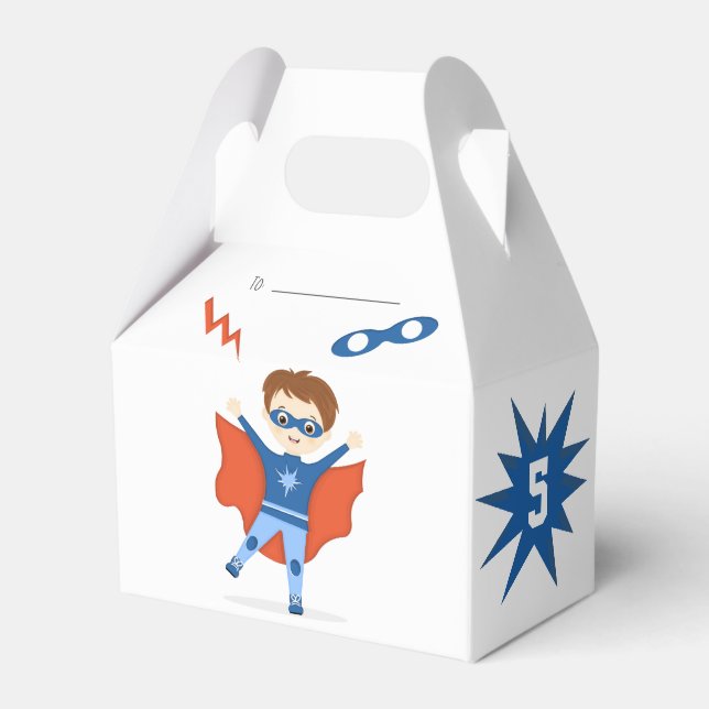 Superhero Boy Favour Box (Front Side)
