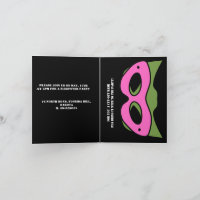 Superhero boy Pink & Green Game Avatar and mask 